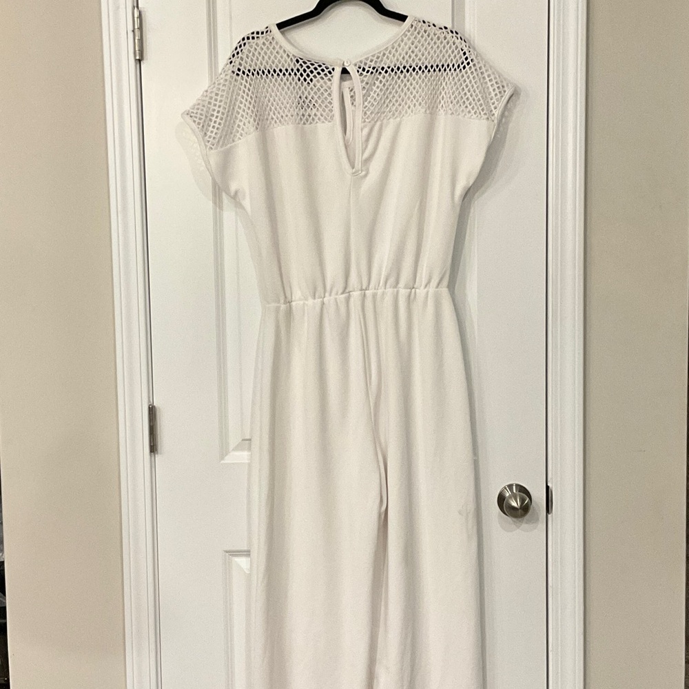 NWT Ashley Stewart White Jumpsuit